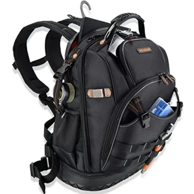 Image of 77 Pockets Tool backpack, backpack for men, HVAC bag Electricians bag, Large electrician electricians, construction