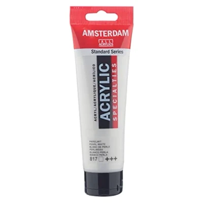 Image of Amsterdam ACRY.Paint PEARLWHITE, Pearl White, 120 ml (Pack of 1)