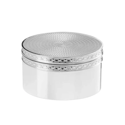 Image of Wedgwood Silver Covered Box, 3.2cm
