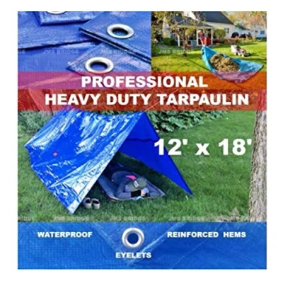 Image of Tarpaulin Waterproof Heavy Duty Sheets 12ft x 18ft Single Pack