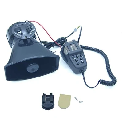 Image of KATSU Car Siren Speaker 12V 100W 7 Tone Sound with Mic, Vehicle Horn Hooter Motorcycle Traffic Alarm Firemen Ambulance Loudspeaker Emergency Amplifier 990761