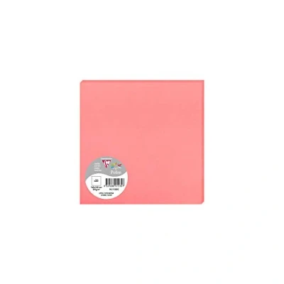 Image of Clairefontaine Ref 1135C Pollen Card (Pack of 25 Sheets) 160 x 160mm Sized, Acid Free, Inkjet &amp; Laser Compatible, Easy to Write On, 210gsm Lychee