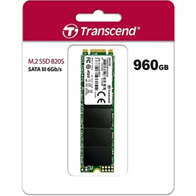 Image of Transcend MTS820S 960 GB M.2 2280 SATA III 6 Gb/s Internal Solid State Drive (SSD) 3D TLC NAND (TS960GMTS820S)