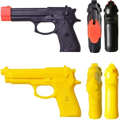 Image of MAR Martial Arts Black Rubber Gun for Training Use, Krav Maga Fake Self Defence Pistol, Realistic Handgun Disarming, Prop Firearm
