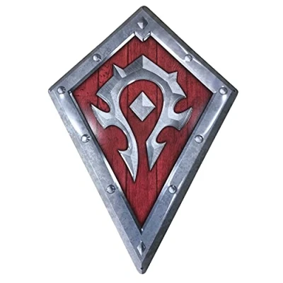 Image of Abystyle WORLD OF WARCRAFT Bouclier Horde Plaque métal &#039;25x35cm&#039;