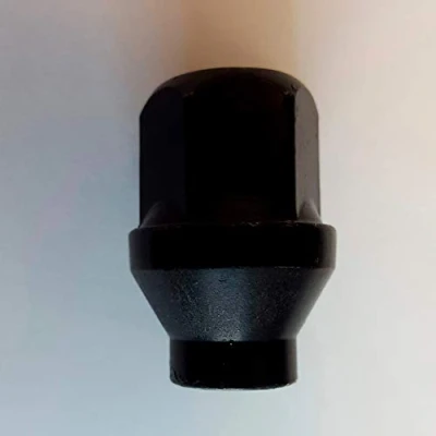 Image of HR B125001MZ5 H&amp;R Wheel nut with Shaft 5mm, ø14,7mm M12x1.50 Length 34mm Black Taper Closed