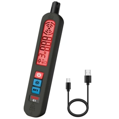 Image of BSIDE G1 Gas Leak Detector Natural Rechargeable with Audible Visual Vibration Alarm Pocket Sniffer Pen Hostler for LPG Industrial Multi Methane Propane Butane Motorhome