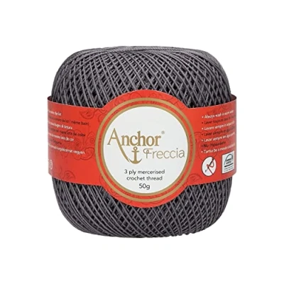 Image of Anchor Crochet Yarn, Cotton, 00400 Black