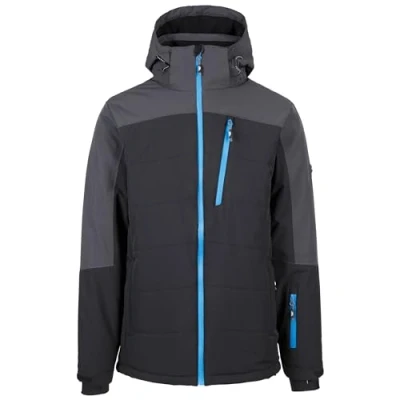 Image of Trespass Mens Ski Jacket Padded with Zip Off Hood Water Repellent Bowie