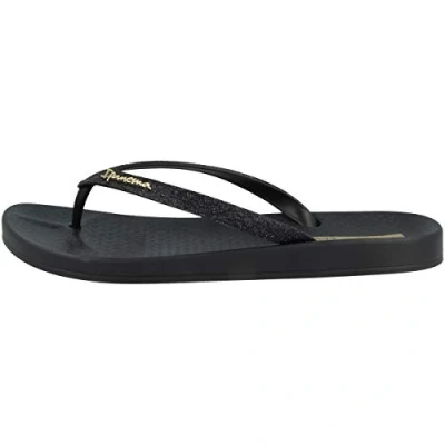 Image of Ipanema Women&#039;s Anat Lolita Fem Flip Flop, Black/White, 6.5 UK
