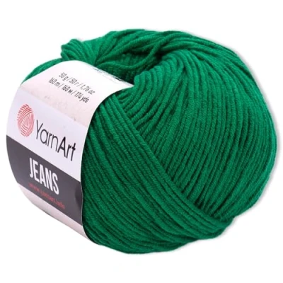 Image of Frida&#039;s Wollhaus YarnArt 50g Jeans Knitting Crochet Amigurumi Baby Wool Pastel Colours 63 (52 Green)