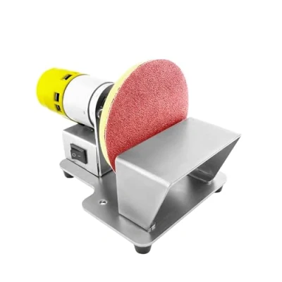 Image of EsaSam Bench Sander Machine, Multifunctional Grinder Mini Electric Belt DIY Polishing Grinding 7 Gear Speed Adjustment, for Metal