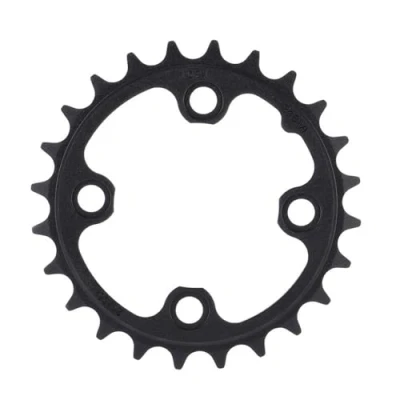 Image of Truvativ Chainring MTB 24T 4 Bolt 64 mm BCD Aluminium Blast Black 3 9/10 Speed, 11.6215.093.000