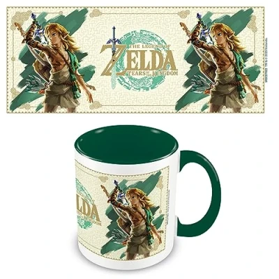 Image of Pyramid International The Legend of Zelda Mug (Link Unleashed Design) 11oz Ceramic Coffee Mug, Cups and Mugs for Women Men Official Merchandise