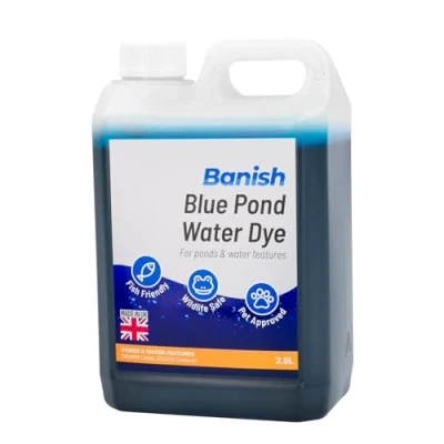 Image of Banish Blue Pond Dye 2.5L Water Colour Algae Control Reduce Blanketweed Growth