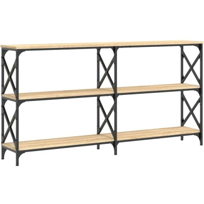 Image of Console Table Sonoma Oak 156x28x80.5 cm Engineered Wood vidaXL
