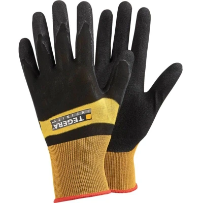 Image of 8802 Infinity Palm side Coated Black/Yellow Heat Resistant Gloves Size 8