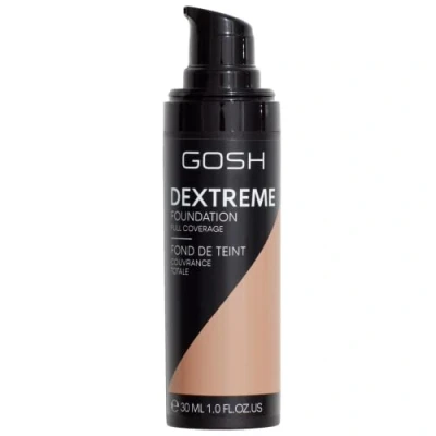 Image of GOSH Dextreme Full coverage Foundation 30ml I liquid, moisturising make up for a flawless complexion vegan face with high cover pimples and dark circles 004 Natural