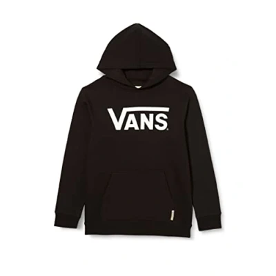 Image of Vans Unisex Kids Classic Po Hooded Sweatshirt, Black, 14 16 Years UK