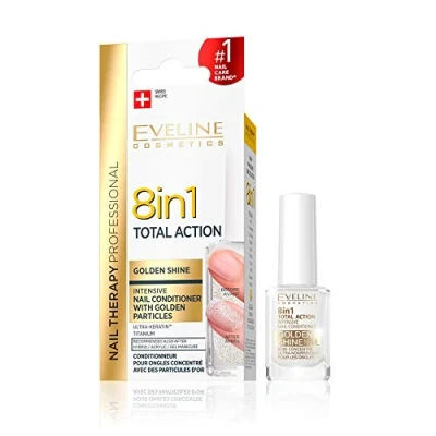 Image of Eveline Nail Therapy Total Action Conditnioner 8in1 Golden Shine 12ml