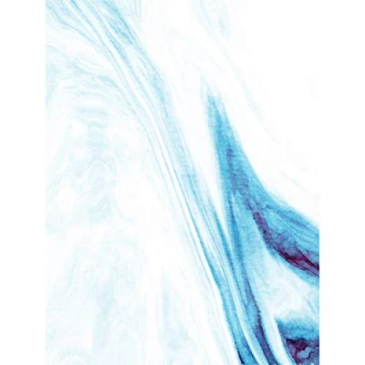 Image of Wee Blue Coo Abstract Watercolour Waves Large Wall Art Print Canvas Premium Poster
