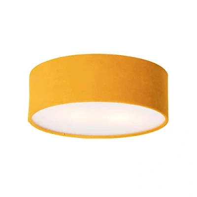 Image of Modern Ceiling Light Ochre 30 cm with Gold Interior Drum
