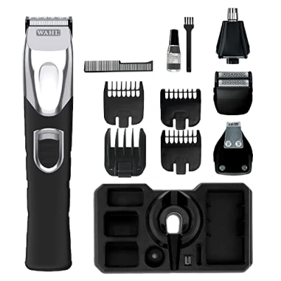 Image of Wahl Father&#039;s Day Gift, Gifts for Dad, Precision 4 in 1 Hair Trimmer, Beard and Stubble Trimmers Men, Men’s Ear Nose Male Grooming Set, Washable Heads, Cordless, Care Kit