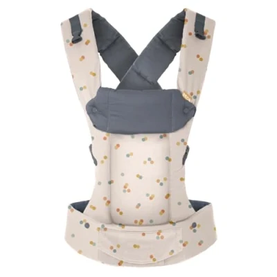 Image of Beco Gemini Baby Carrier Newborn to Toddler 100% Cotton Body Carrier, Backpack &amp; Front with Adjustable Seat, Ergonomic Holder 7 35 lbs (Dots)
