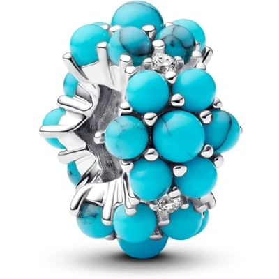 Image of Pandora Silver Turquoise coloured Ocean Charm