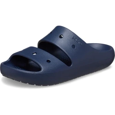 Image of Crocs Unisex Classic Sandal v2, Navy, 10 UK