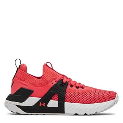 Image of Under Armour Project Rock 4 Red Womens Trainers Size UK 6