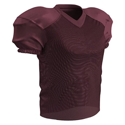 Image of Champro Men&#039;s Time Out Polyester Practice Football Jersey, Maroon, M