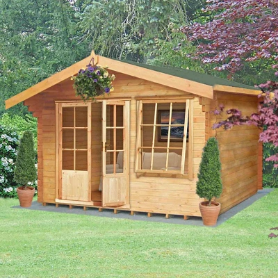 Image of Shire Hale 3.6m x Log Cabin Summerhouse (28mm)