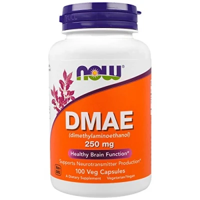 Image of Now Foods DMAE, 100 Vcaps 250 mg (Pack of 6)