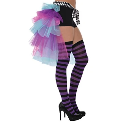 Image of amscan 846475 55 Mad Hatter Bustle Costume, 1 Pc, Blue