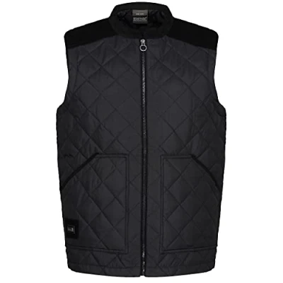 Image of Regatta Mens Professional Moreton Quilted Gilet Bodywarmer Body Warmer, Black, XL EU