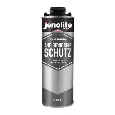 Image of JENOLITE Stonechip Protection Schutz GREY 1 Litre Protects Sills, Lower Body Panels and Chassis Againt Damage Car Underseal Spray Anti Corrosion Rust
