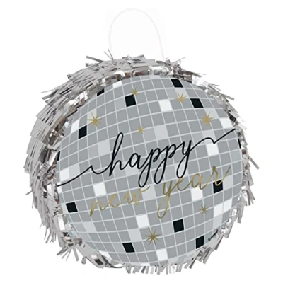 Image of Unique 48006 Mini Disco Ball Pinata Favour Decoration New Year Party 1 Count (Pack of 1)