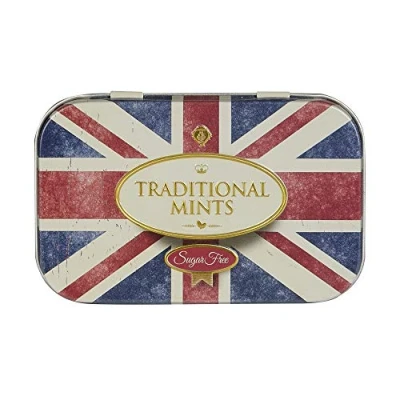 Image of Sugar Free Mints in Union Jack Mini Tin British Gift 35g