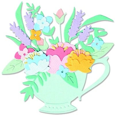 Image of Sizzix Thinlits Die Set 10PK Tea Time by Olivia Rose, 665806, Multicolor, One Size