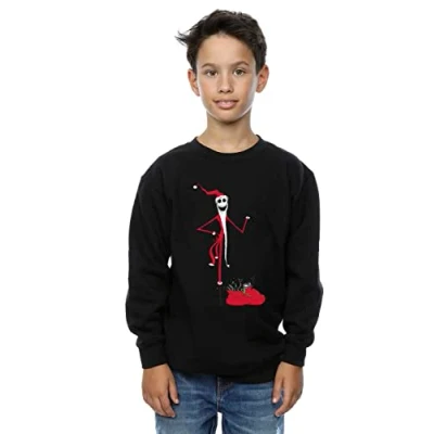 Image of Absolute Cult The Nightmare Before Christmas Boys Sweatshirt Black 3 4 Years