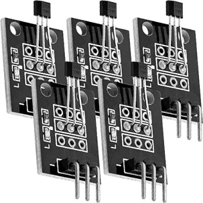 Image of AZDelivery 5 x KY 003 Digital Hall Effect Sensor Transistor compatible with Arduino Including E Book!