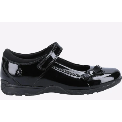 Image of Hush Puppies Carrie School Shoe Junior Uniform, Black, 13 UK Child