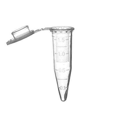 Image of MUHWA 500 PCS Polypropylene Graduated Microcentrifuge Tubes with Snap Cap, 1.5ML Micro Test Conical Microtube Sample Vial for Laboratory (Clear)