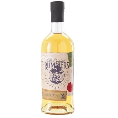 Image of Golden Rum 70cl by Dutch Rummers (ABV 40 Percent), Three Year Old Caribbean Jamaican and Rums Blended from Brazil Dominican Republic Rested in American Oak Barrels