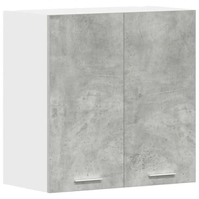 Image of vidaXL wall cabinet grey engineered wood 60x31x60 cm modern kitchen storage
