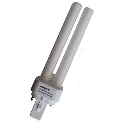 Image of 10x Energetic Low Energy Saving G24d 1 10w Cool White 4200k PL Light Bulb Compact Fluorescent Lamps 2 Pin 840
