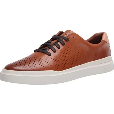 Image of Cole Haan Men&#039;s Grandpro Rally Sneaker, British Tan Ivory, 9 UK
