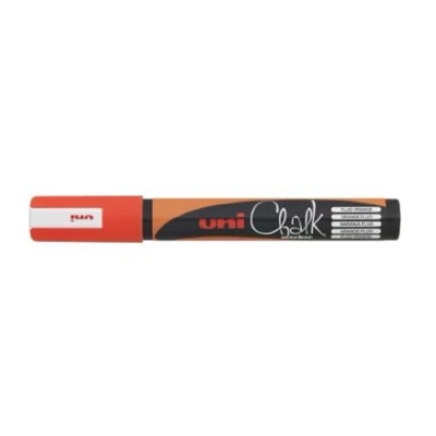 Image of UNI Chalk PWE 5M FL Orange Marker Bullet TIP (1.8 2.5mm)