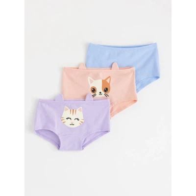 Image of Lindex Hipster 3 PACK Pants for kids, Size: 5 6y, Light dusty pink